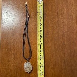 Vintage Talbots rutilated quartz necklace and earrings